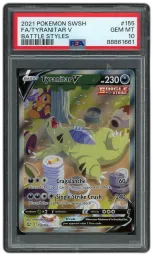 2021 Battle Styles Tyranitar V #155 PSA 10 on Beezie.