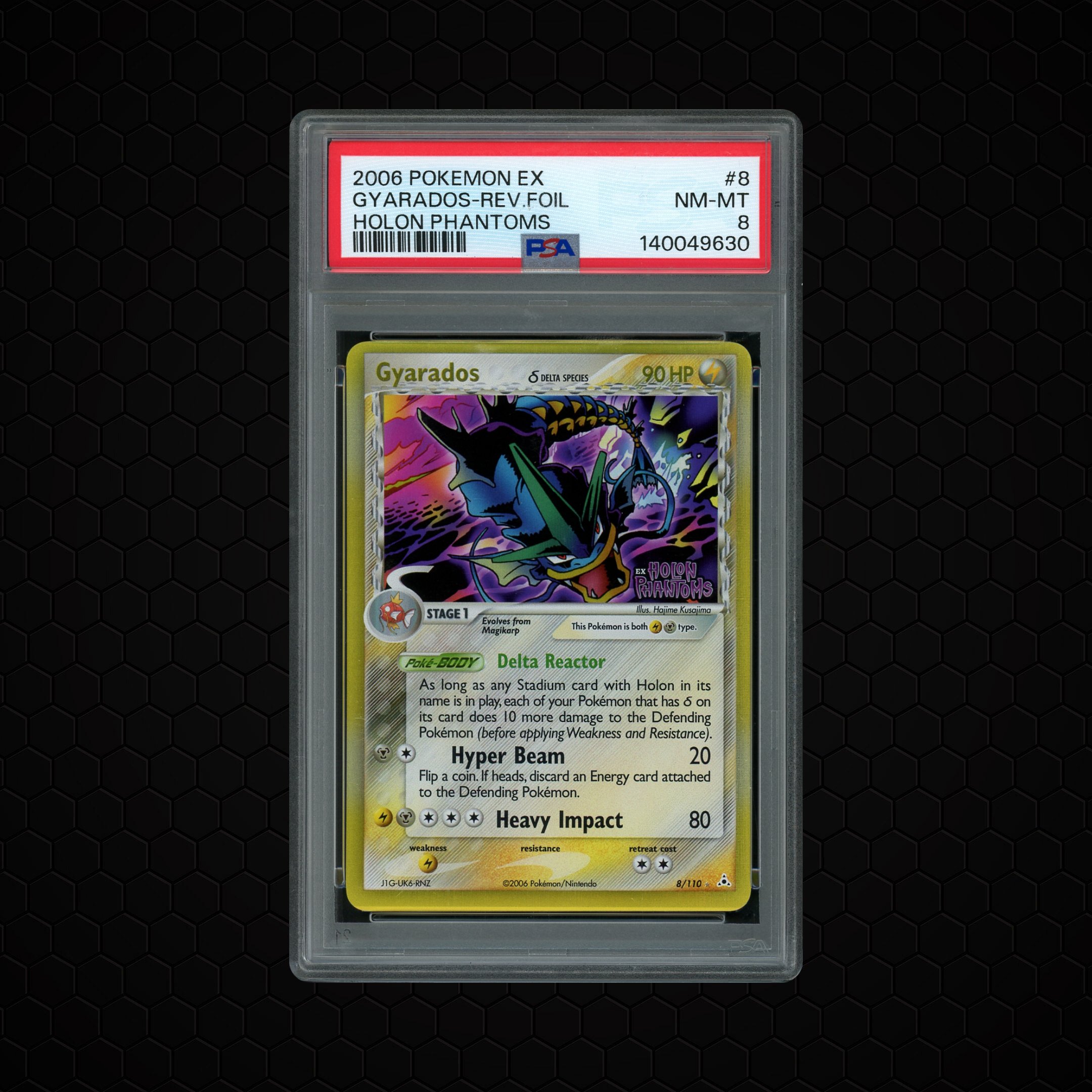 2006 Holon Phantoms Gyarados #8 PSA 8