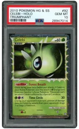 2010 Triumphant Celebi #92 PSA 10 on Beezie.