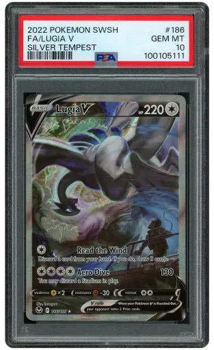 2022 Silver Tempest Lugia V #186 PSA 10