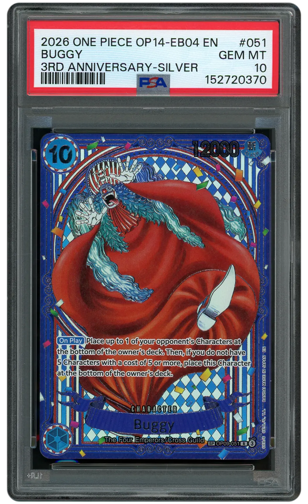 2026 The Azure Sea's Seven Buggy #OP09-051 PSA 10