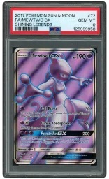 2017 Shining Legends Mewtwo GX #72 PSA 10 on Beezie.