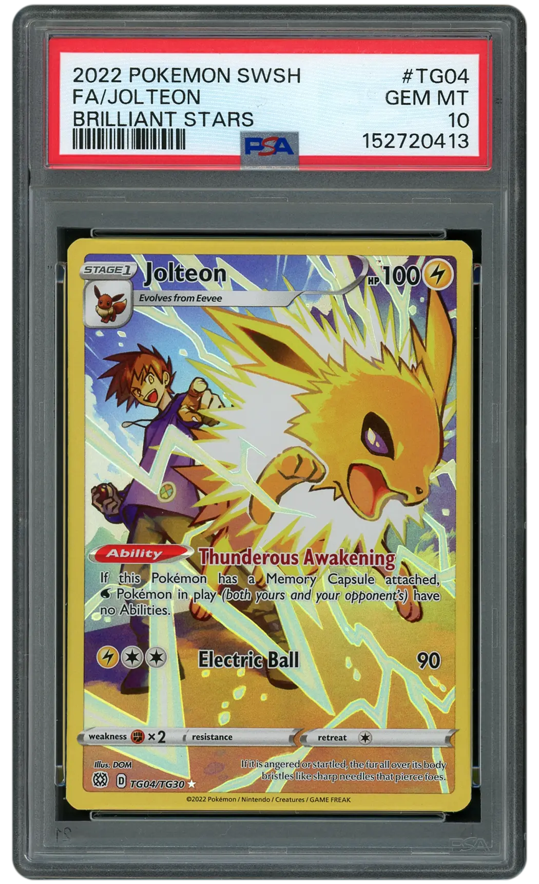 2022 Brilliant Stars Jolteon #TG04 PSA 10