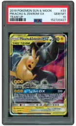 2019 Team Up Pikachu & Zekrom GX #33 PSA 10 on Beezie.