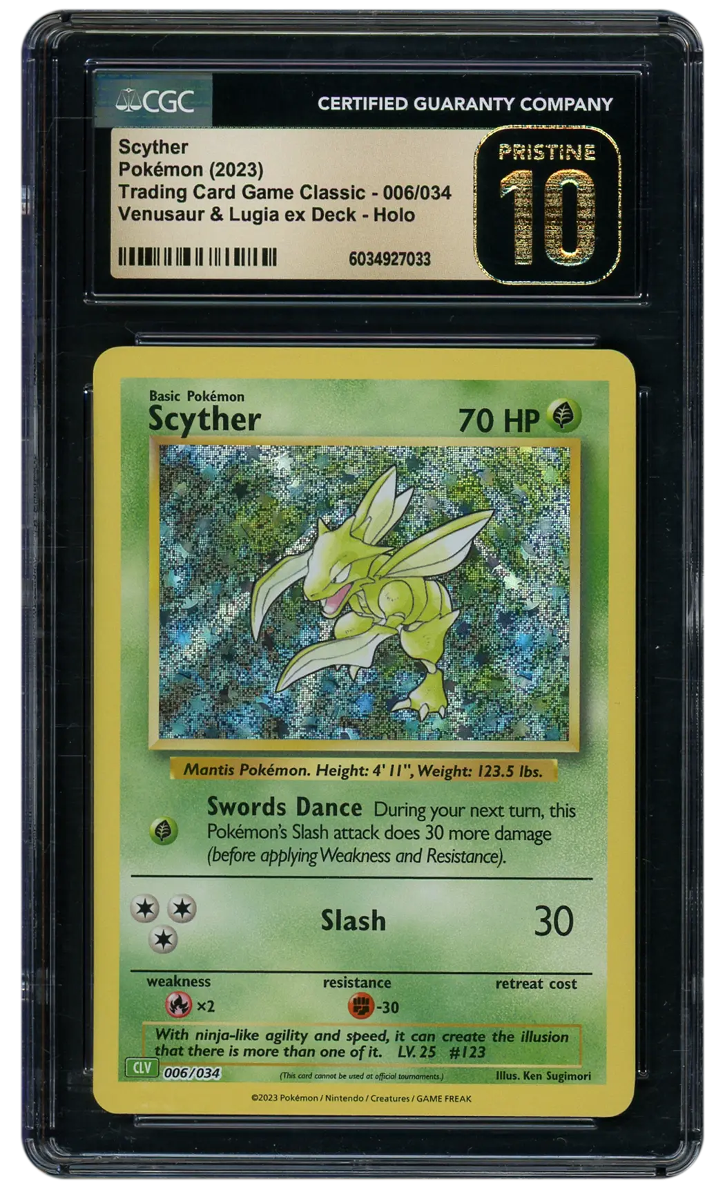 2023 Classic Collection Scyther #6 CGC 10