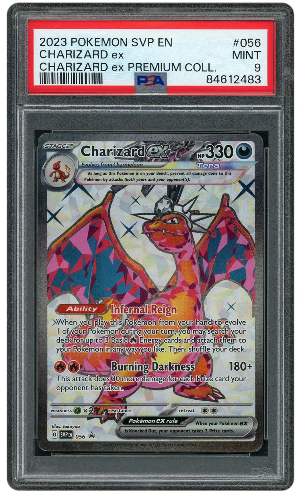 2023 Black Star Promo Charizard EX #56 PSA 9