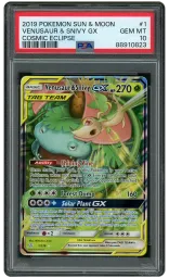 2019 Cosmic Eclipse Venusaur & Snivy GX #1 PSA 10 on Beezie.