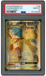 2016 Evolutions Dragonite EX #106 PSA 10 on Beezie.