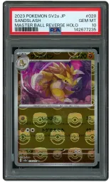 2023 Japanese Pokemon 151 Masterball Sandslash #28 PSA 10 on Beezie.