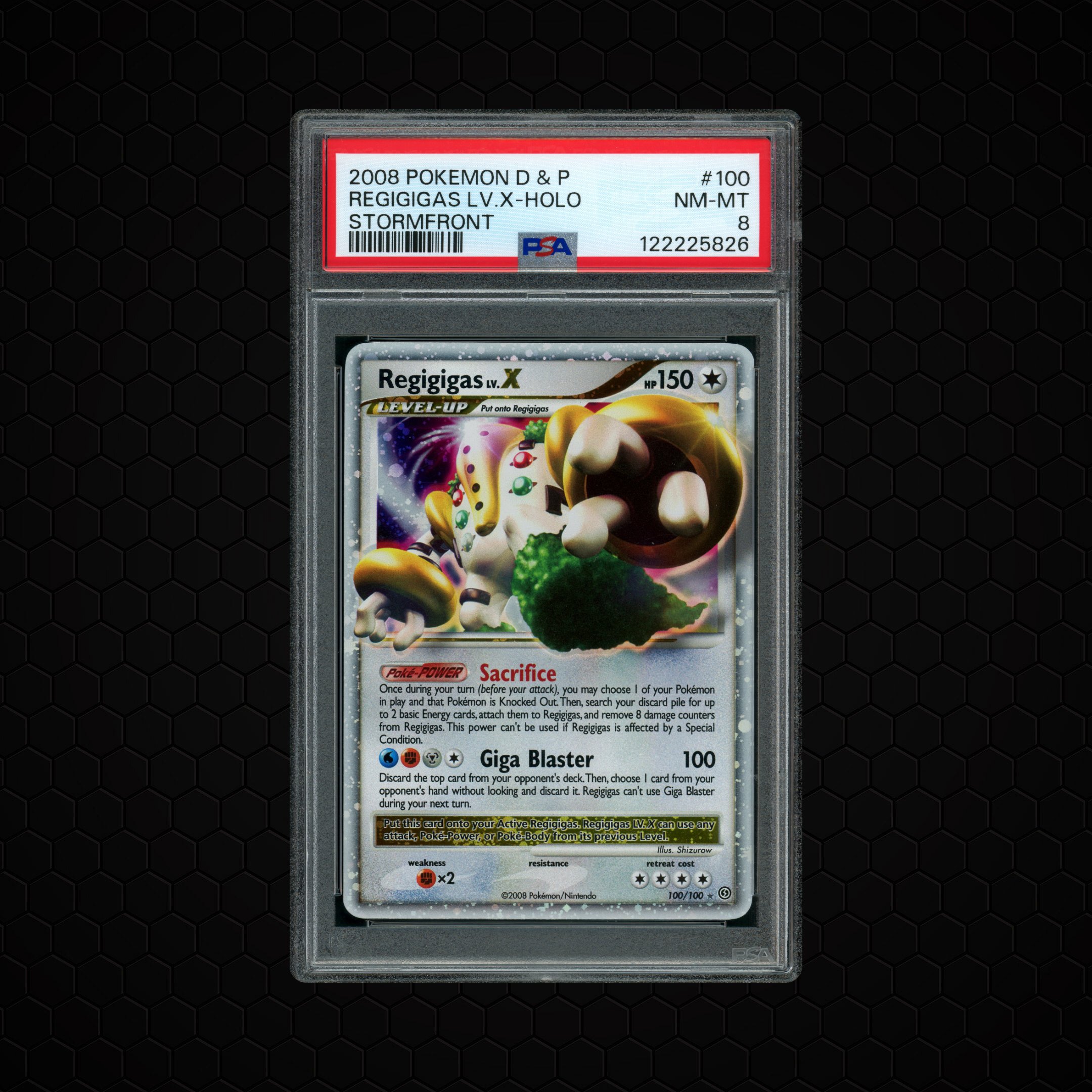 2008 Stormfront Regigigas LV. X #100 PSA 8