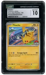 2024 Black Star Promo Pikachu #190 CGC 10 on Beezie.
