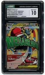 2025 Japanese Mega Dream EX Mega Lucario EX #228 CGC 10 on Beezie.