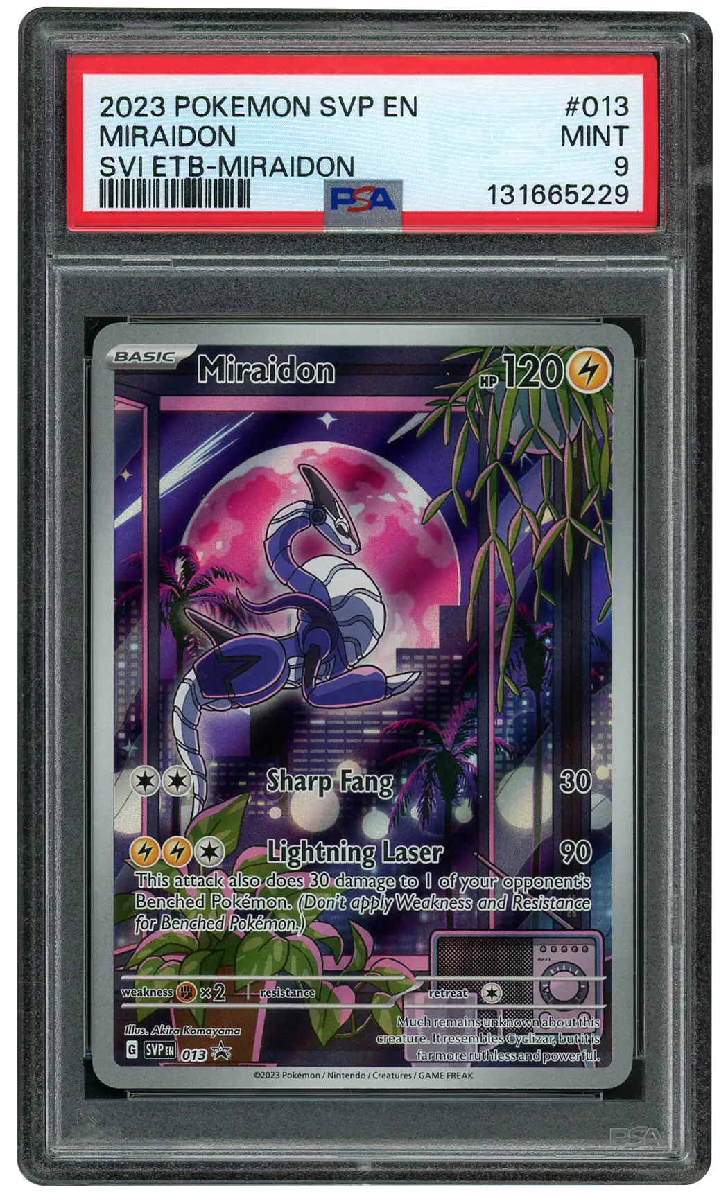 2023 Black Star Promo Miraidon #13 PSA 9