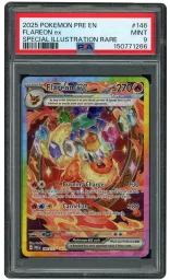 2025 Prismatic Evolutions Flareon EX #146 PSA 9 on Beezie.