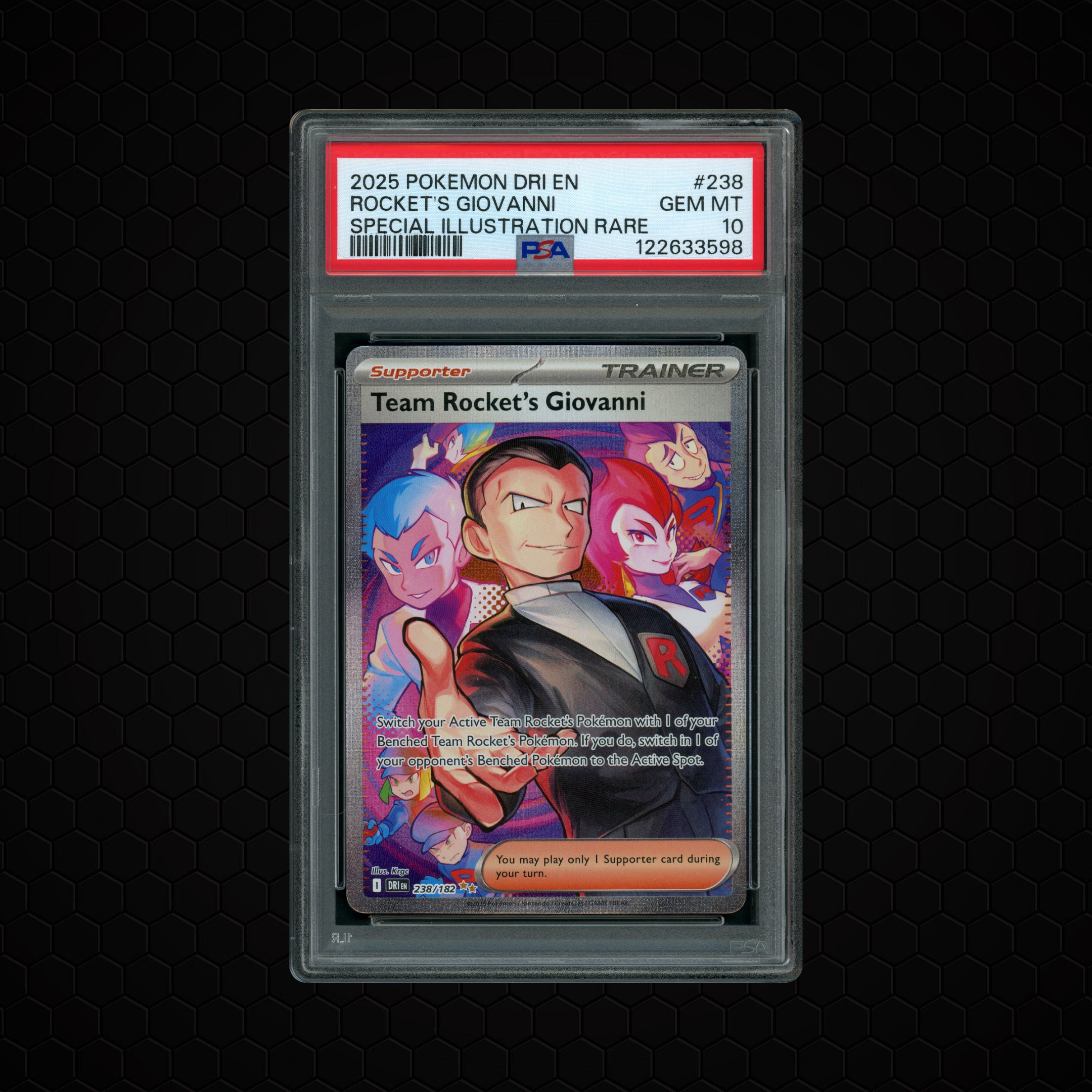 2025 Destined Rivals Team Rocket's Giovanni #238 PSA 10