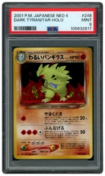 2001 Japanese Neo 4 Dark Tyranitar #248 PSA 9 on Beezie.