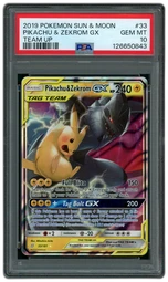 2019 Team Up Pikachu & Zekrom GX #33 PSA 10 on Beezie.
