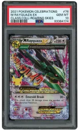 2021 Celebrations Classic Collection M Rayquaza EX #76 PSA 10 on Beezie.