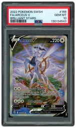 2022 Brilliant Stars Arceus V #166 PSA 10 on Beezie.