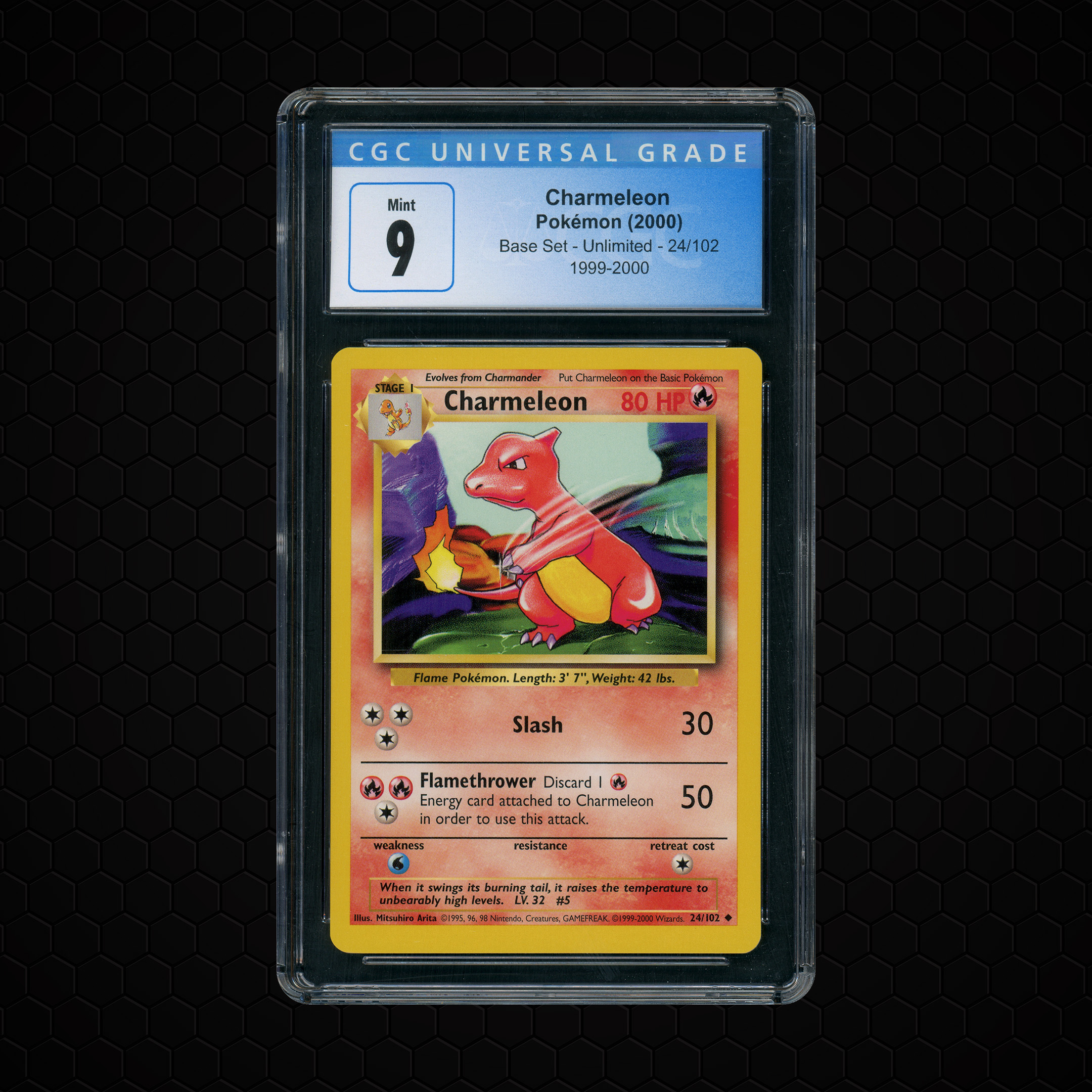 2000 Base Set Unlimited Charmeleon #24 CGC 9