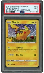 2020 Black Star Promo Pikachu #39 PSA 9 on Beezie.