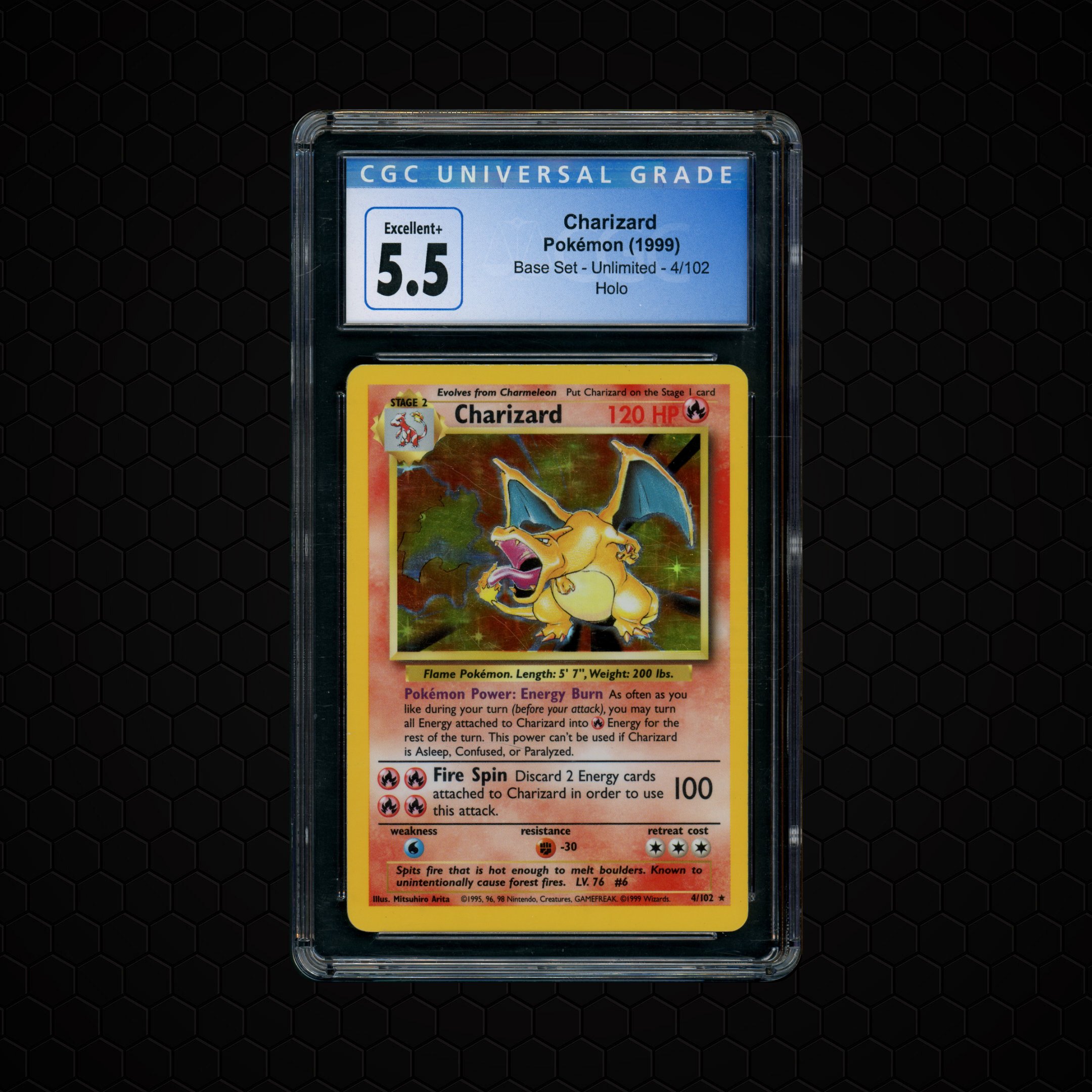 1999 Base Set Charizard #4 CGC 5.5