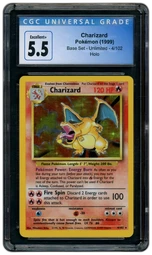 Charizard Ride Base 1999 Base Set Charizard #4 CGC 5.5 - 1757