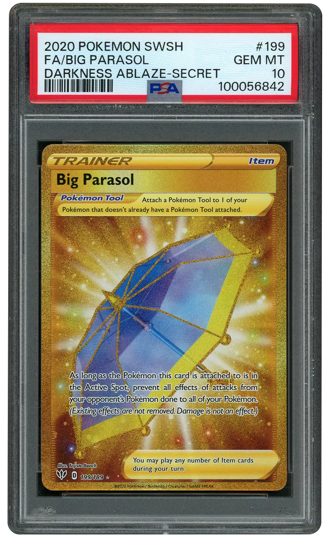 2020 Darkness Ablaze Big Parasol #199 PSA 10