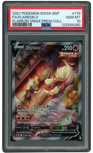 2021 Black Star Promo Flareon V #179 PSA 10