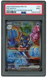 2025 Prismatic Evolutions Palafin EX #151 PSA 9 on Beezie.