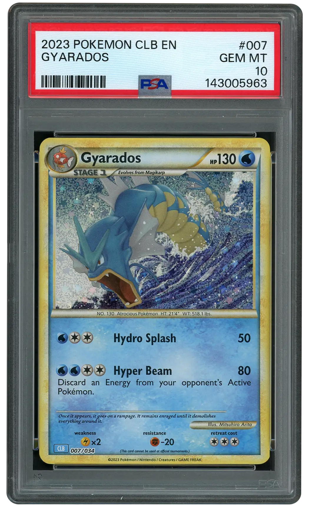 2023 Classic Collection Gyarados #7 PSA 10