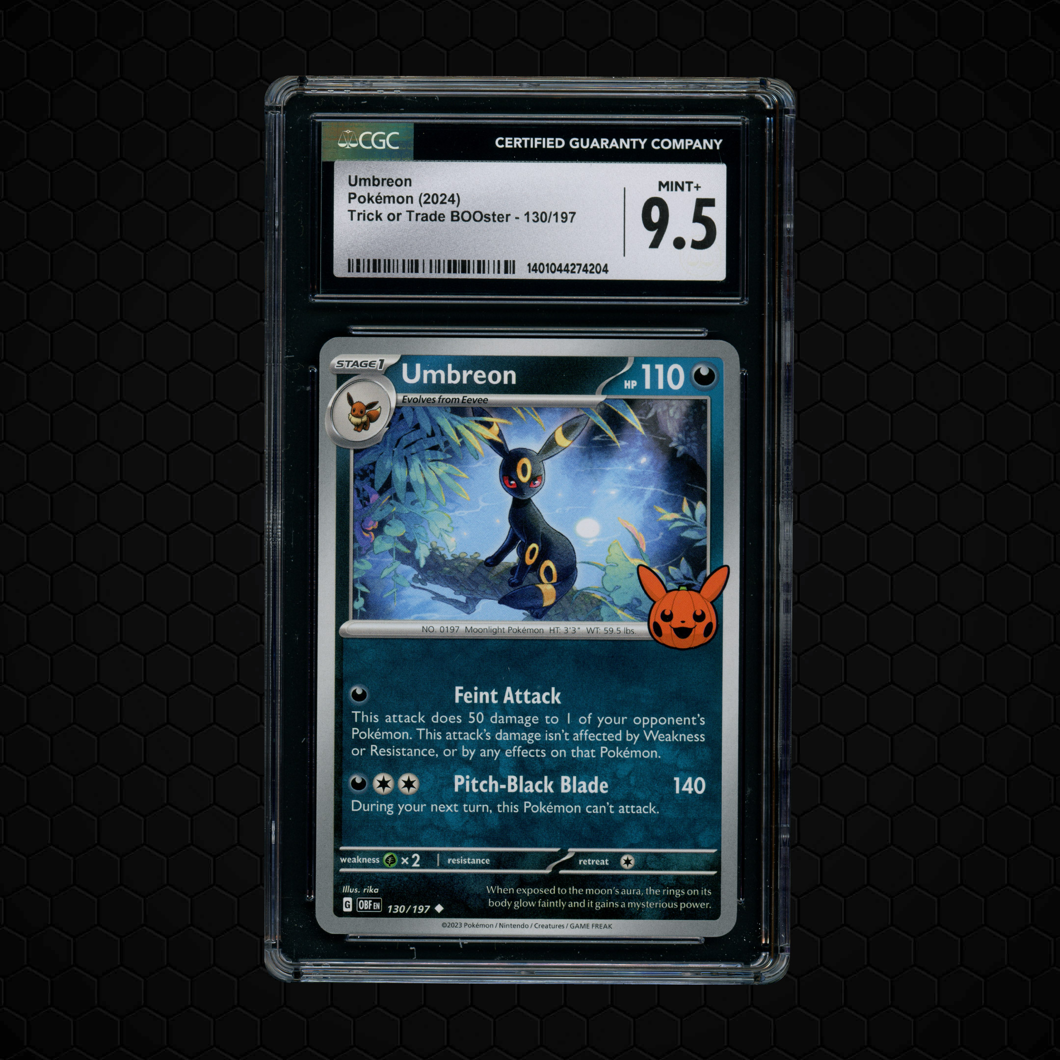 2024 Trick or Trade Booster Umbreon #130 CGC 9.5