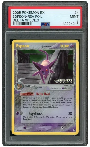 2005 Ex Delta Species Espeon #4 PSA 9