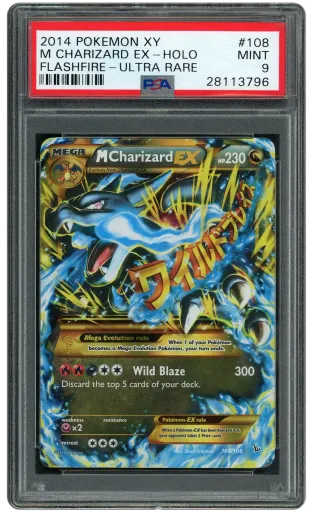 2014 XY Flashfire M Charizard EX #108 PSA 9