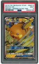 2019 Black Star Promo Raichu GX #SM213 PSA 9 on Beezie.