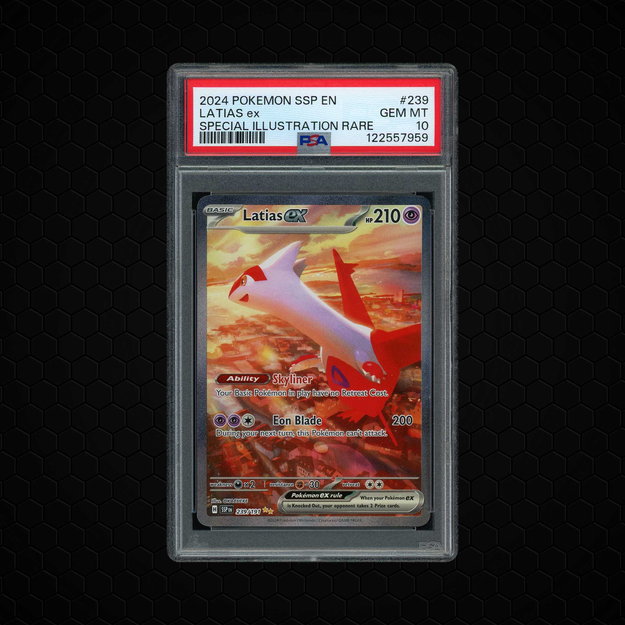 2024 Surging Sparks Latias EX #239 PSA 10