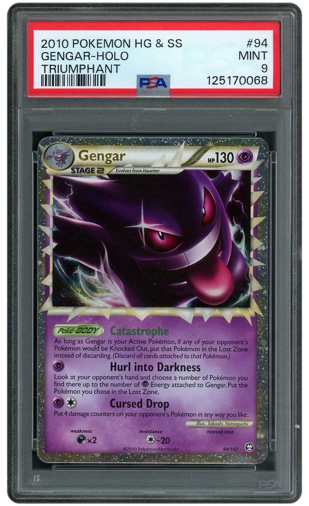 2010 Triumphant Gengar #94 PSA 9