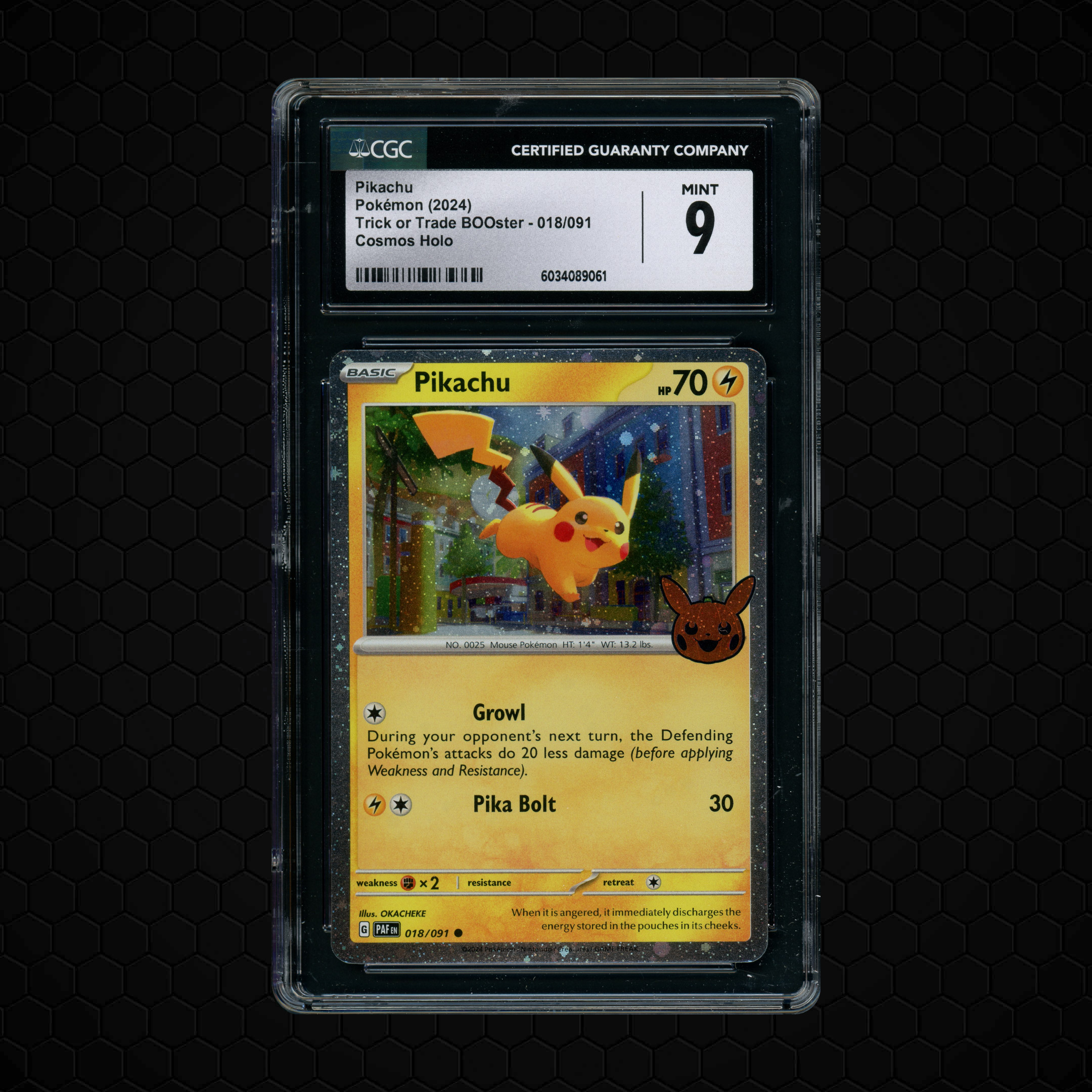 2024 Trick or Trade Booster Pikachu #18 CGC 9