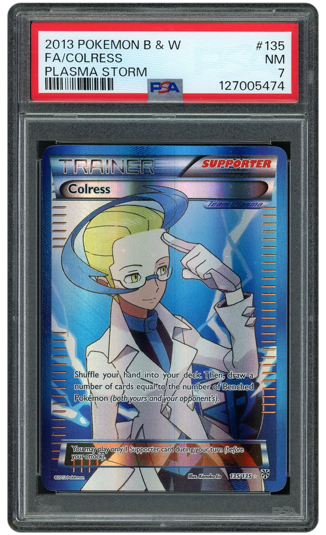 2013 Plasma Storm Colress #135 PSA 7