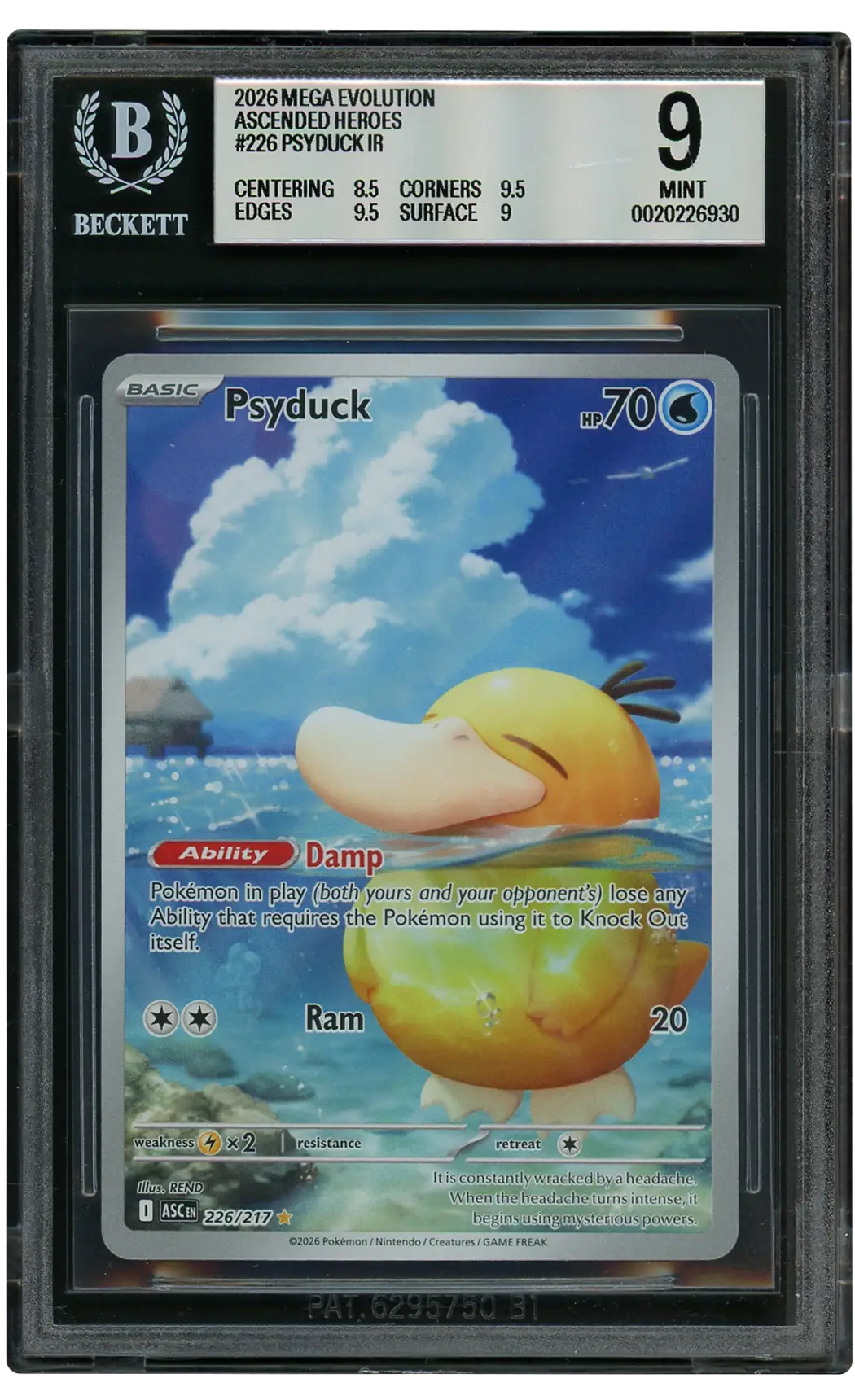 2026 Ascended Heroes Psyduck #226 BGS 9