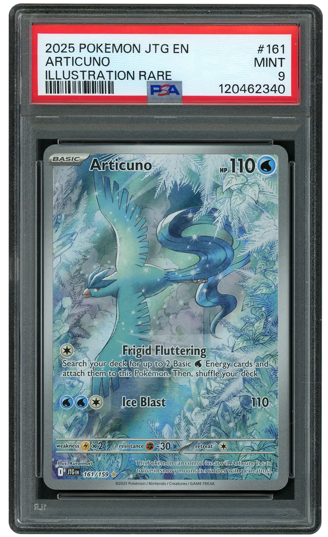 2025 Journey Together Articuno #161 PSA 9