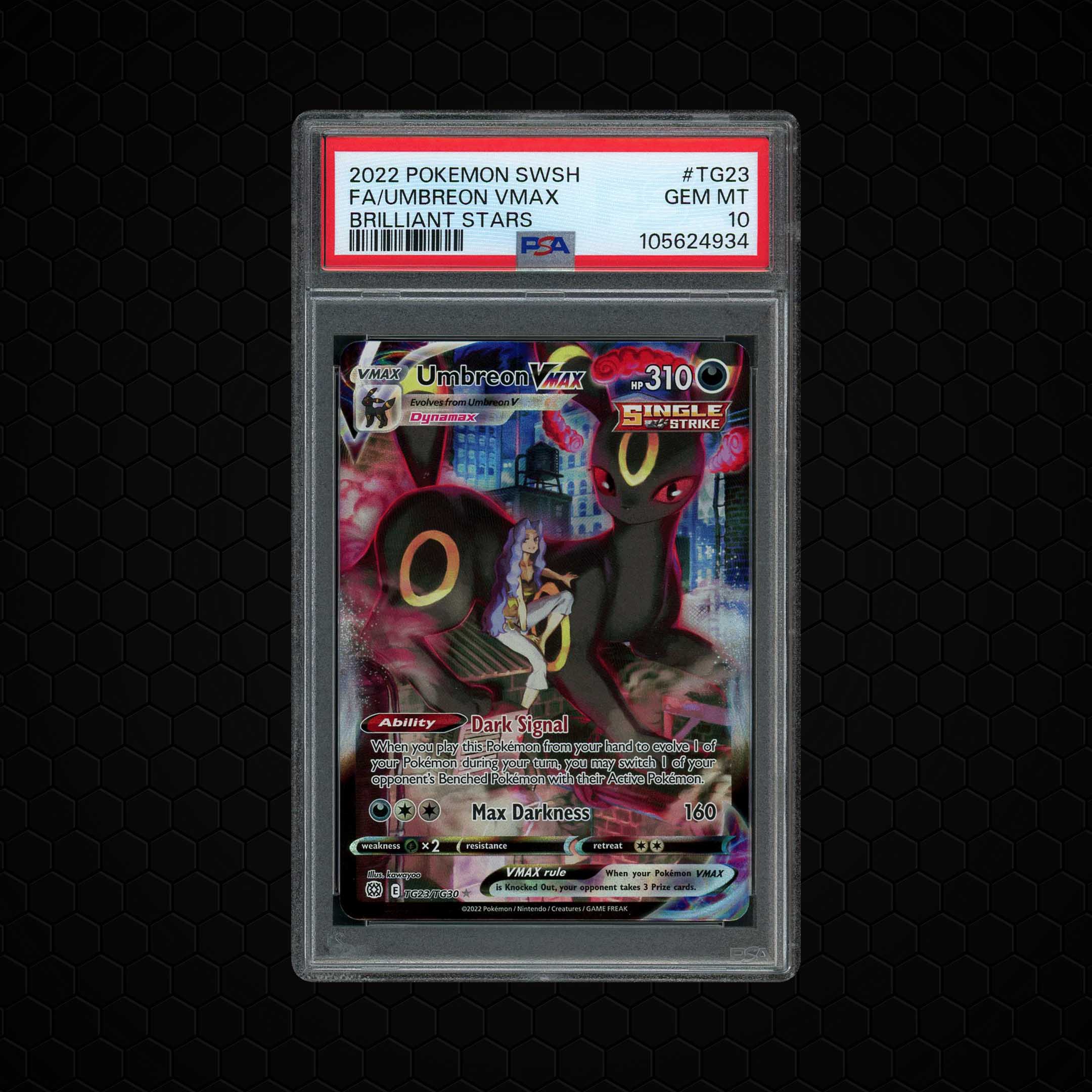 2022 Brilliant Stars Umbreon VMAX #TG23 PSA 10