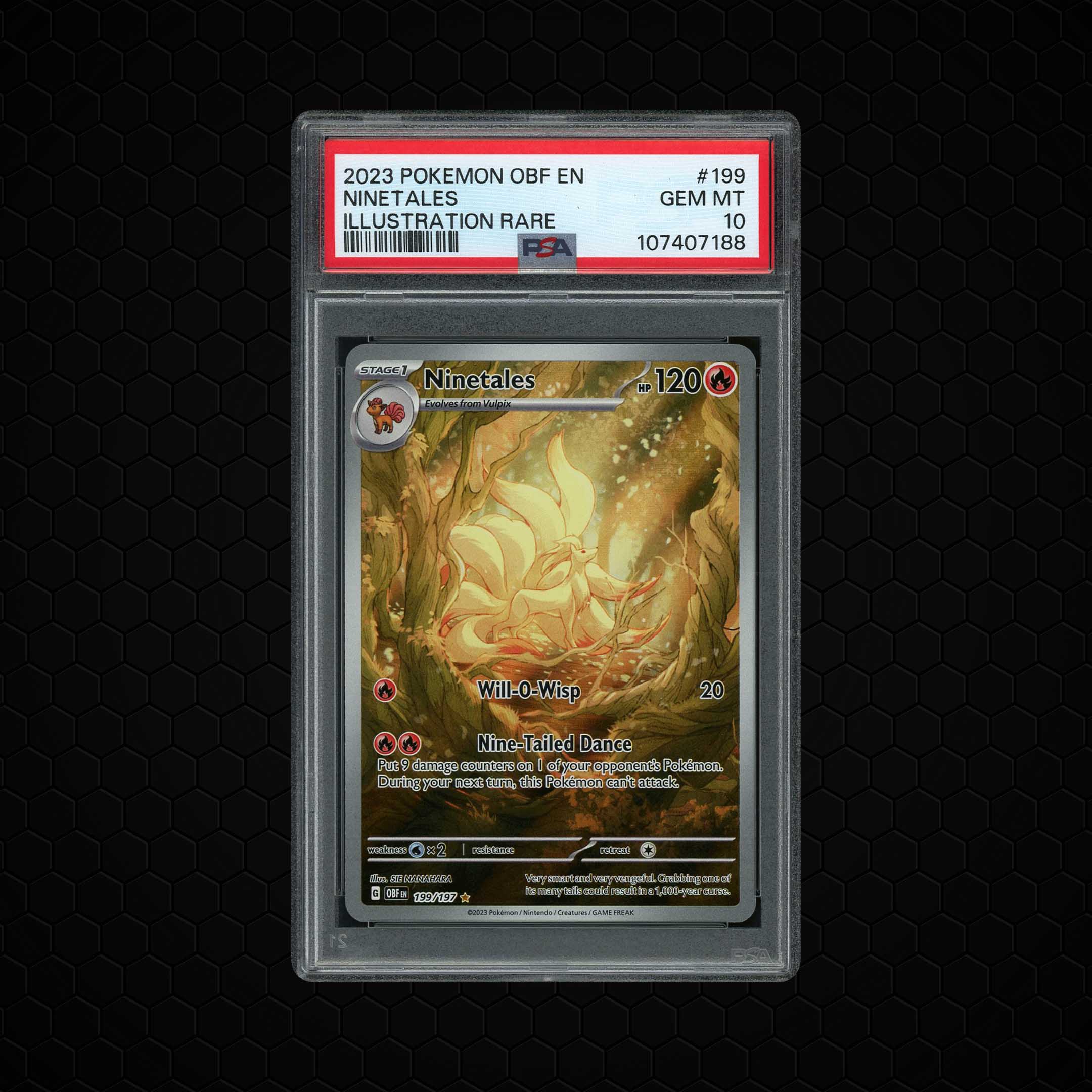 2023 Obsidian Flames Ninetales #199 PSA 10