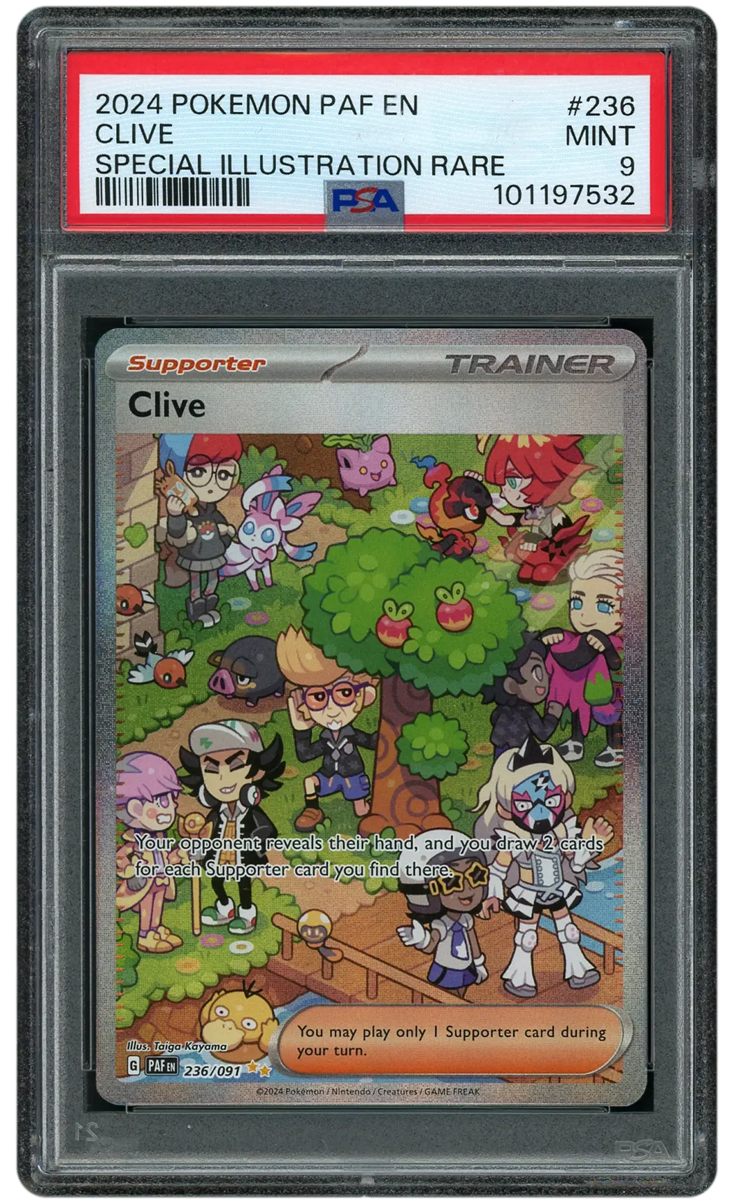 2024 Paldean Fates Clive #236 PSA 9