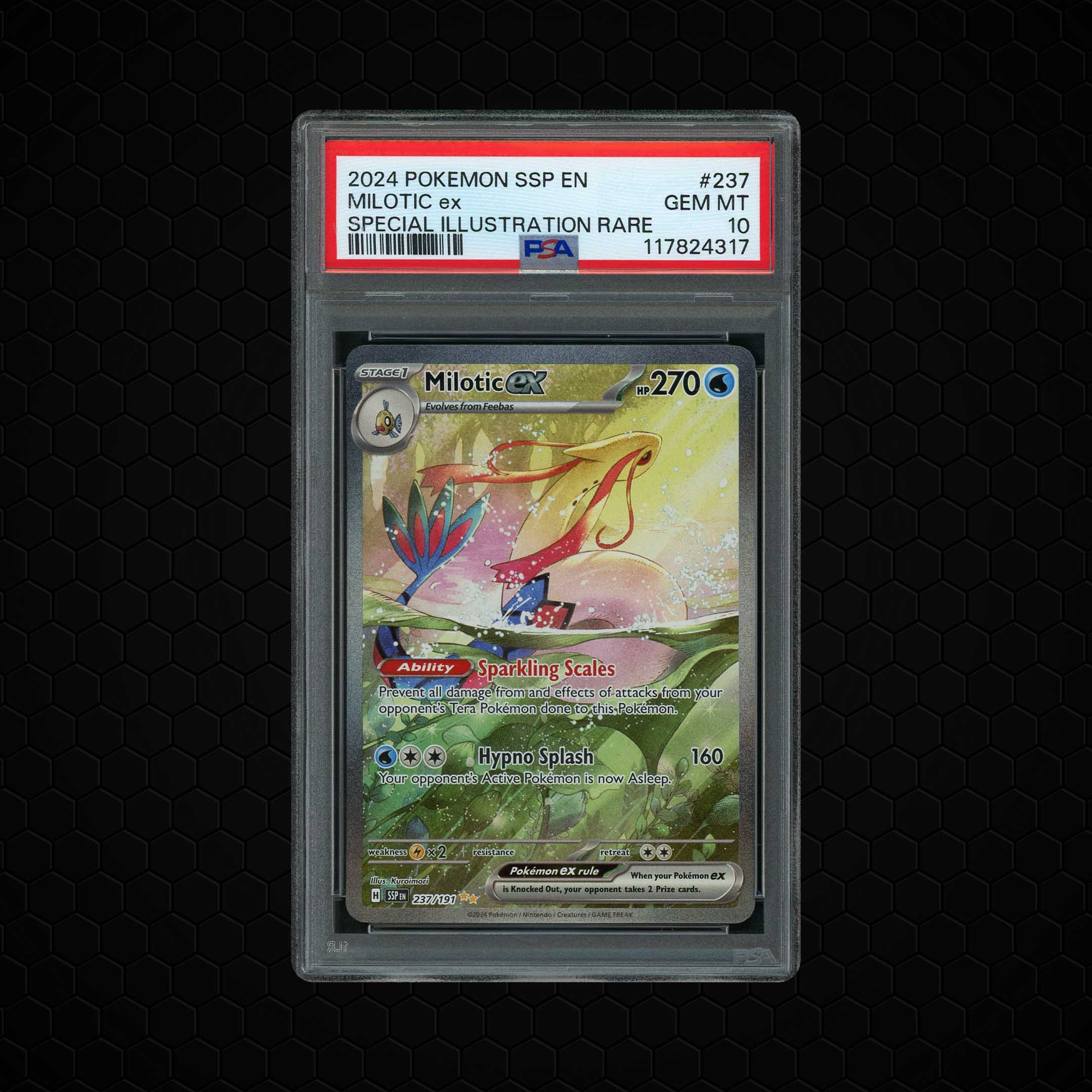 2024 Surging Sparks Milotic EX #237 PSA 10