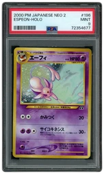 2000 Japanese Neo 2 Espeon #196 PSA 9 on Beezie.