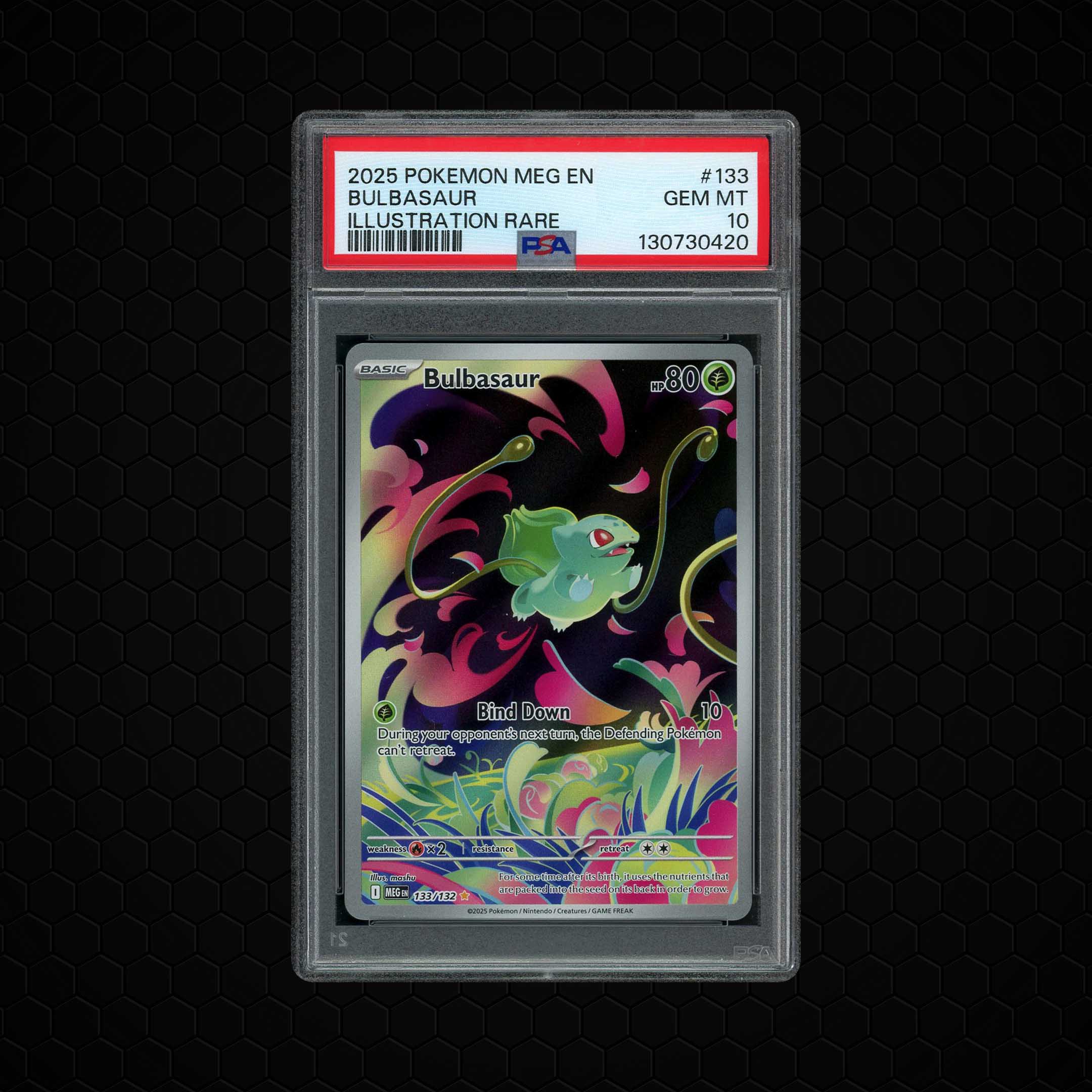 2025 Mega Evolution Bulbasaur #133 PSA 10