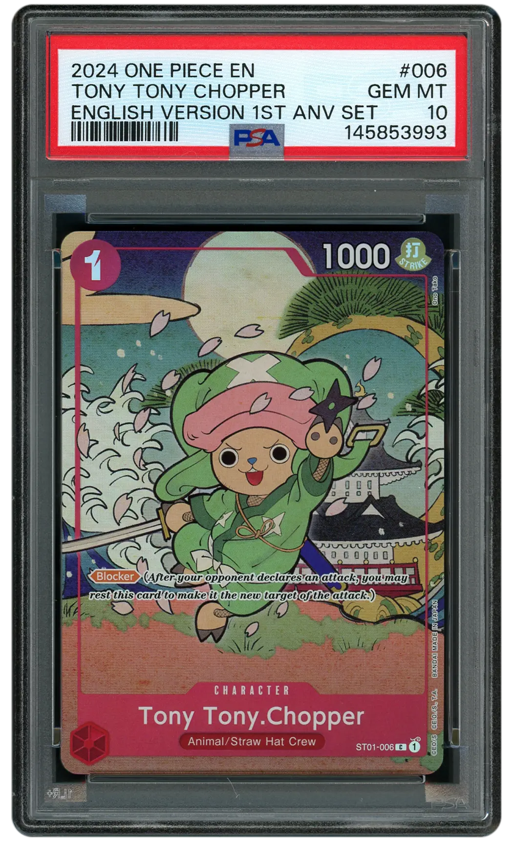 2024 1st Anniversary Set Tony Tony Chopper #ST01-006 PSA 10 - 18768