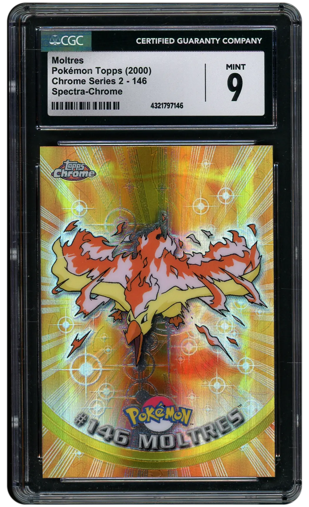 2000 Chrome Series 2 Moltres #146 CGC 9