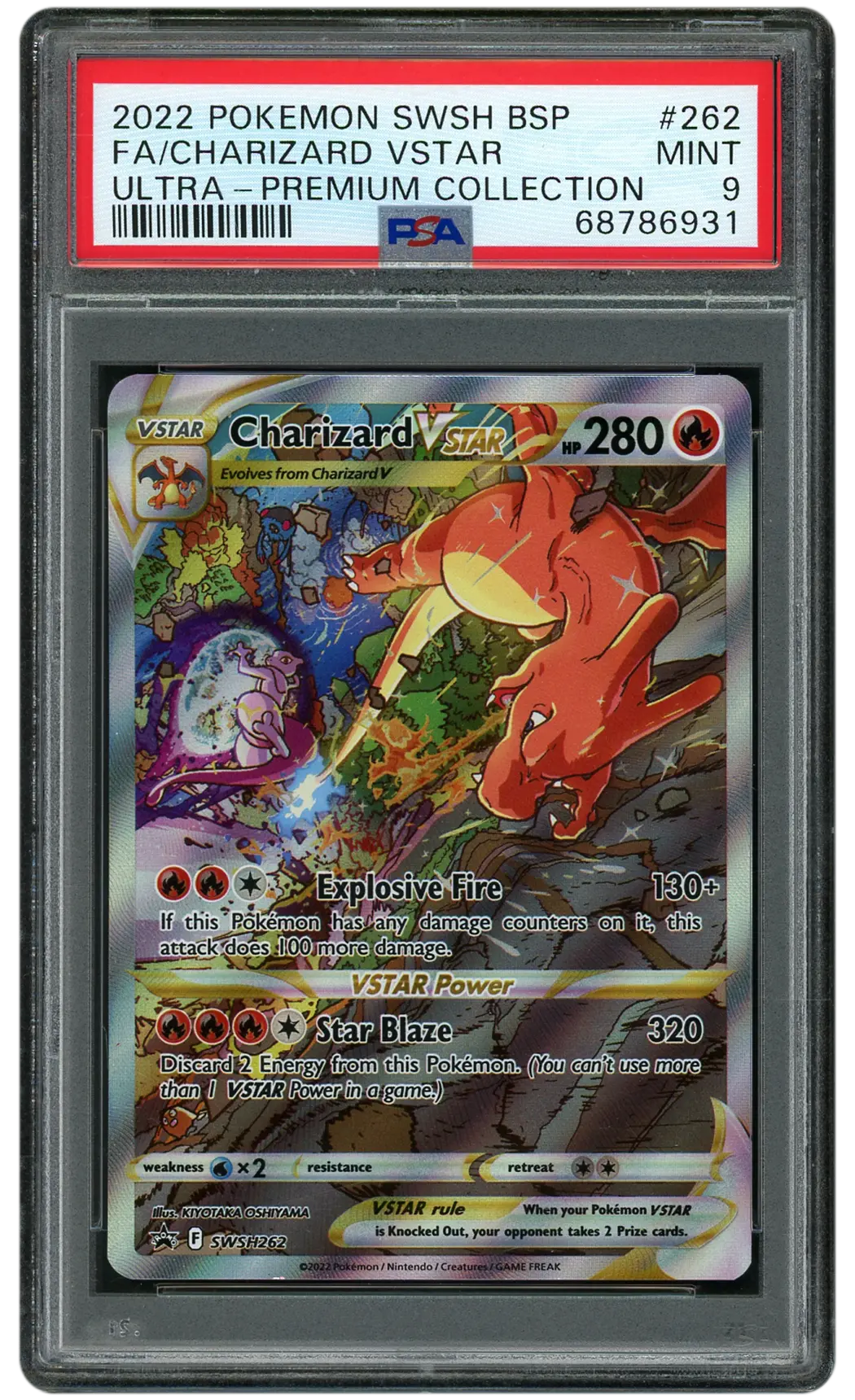 2022 Black Star Promo Charizard VSTAR #262 PSA 9